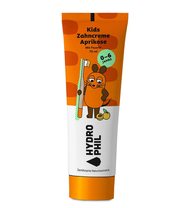 Kids Zahncreme Aprikose "Die Maus", 75 ml