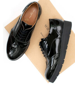 Black flatform brogues on sale