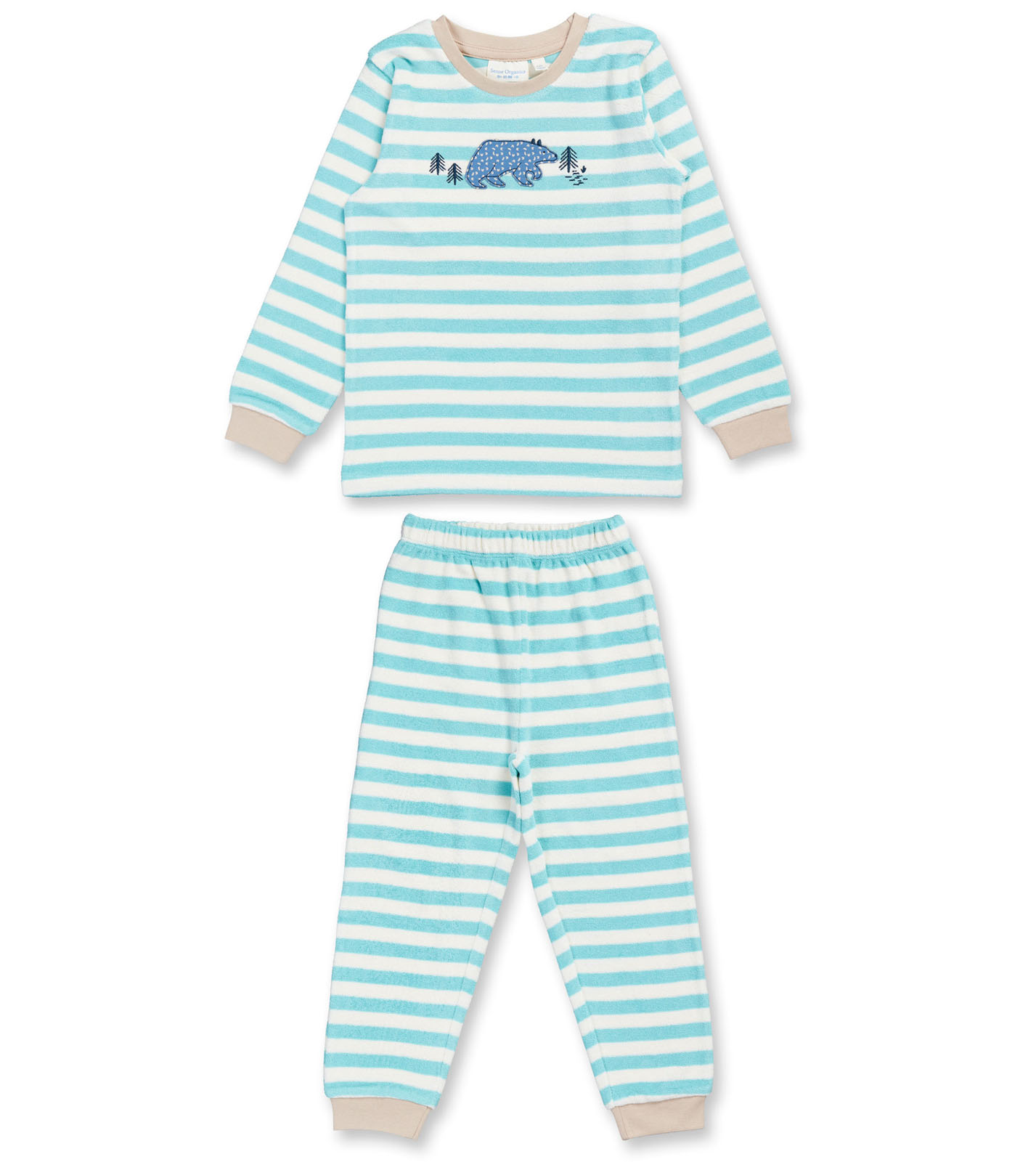 Children's Terry Pajamas Stripes with Bear – GARY MASH