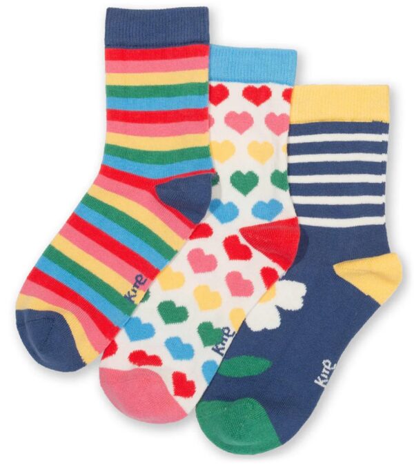 Colorful Socks 3-Pack, Love you