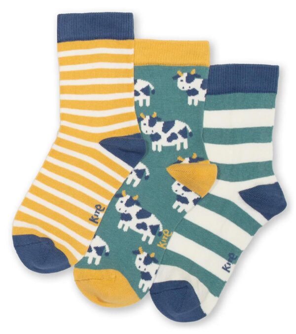 Colorful Socks 3-Pack, Moo moo