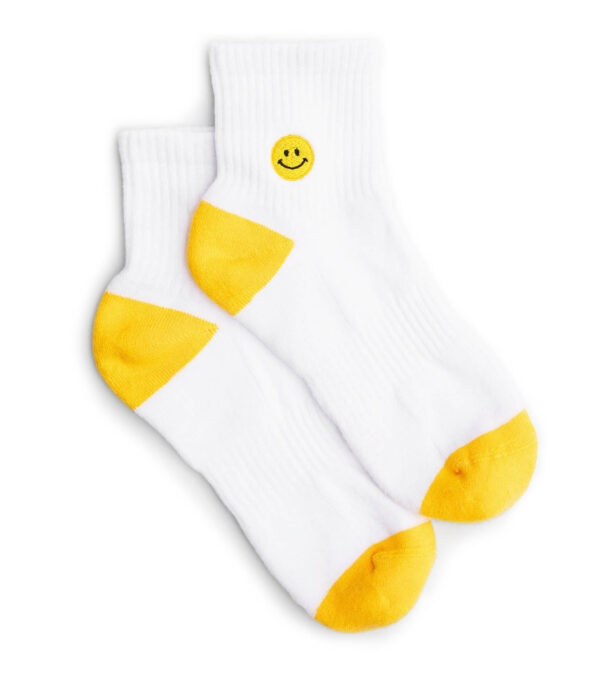 Smiley sneaker socks