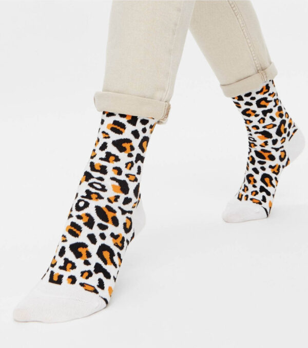 White Leopard socks - Image 2