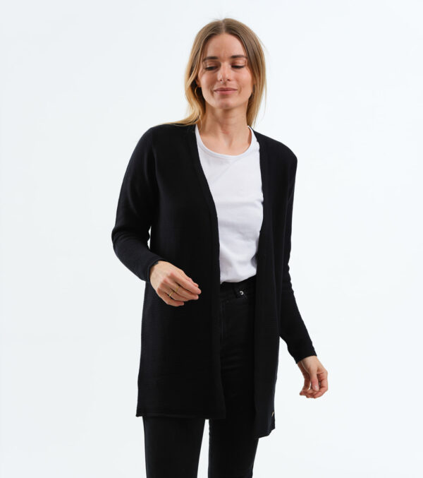 Fine knit Cardigan Libby black